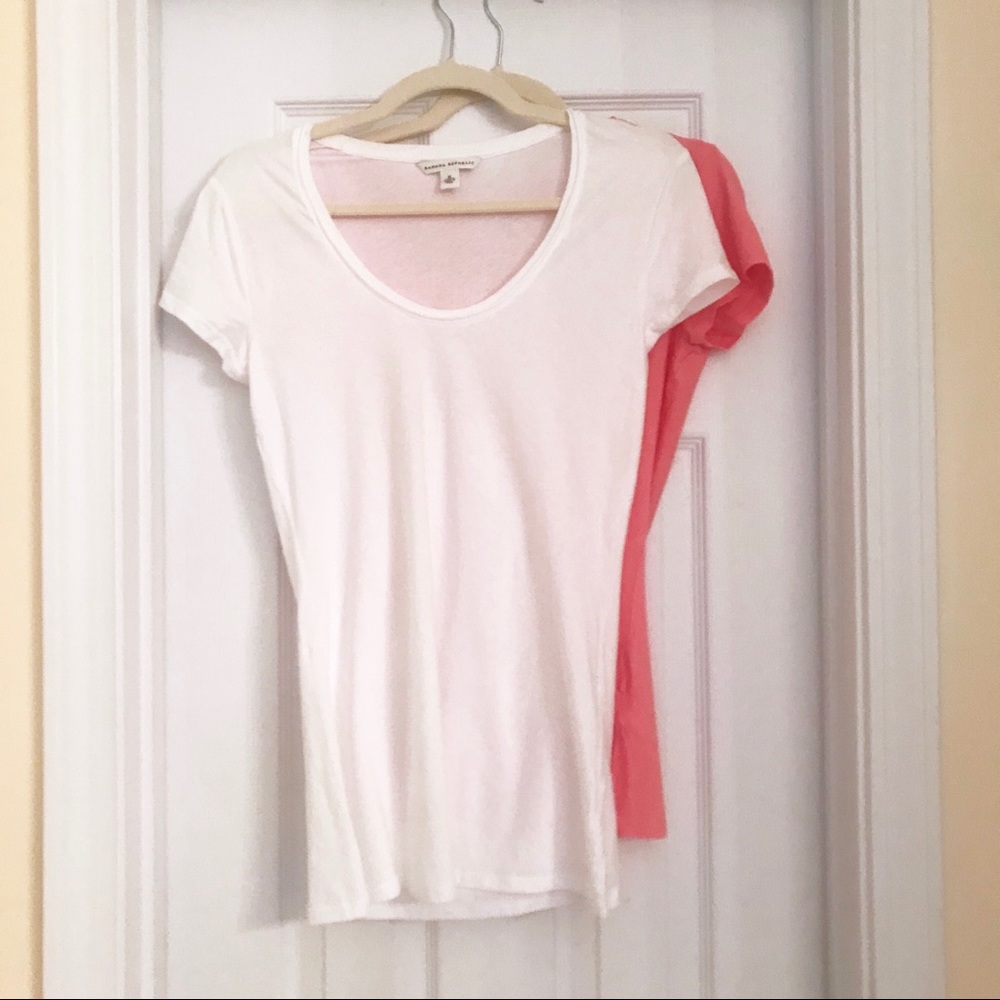 2 Banana Republic Tissue Tees